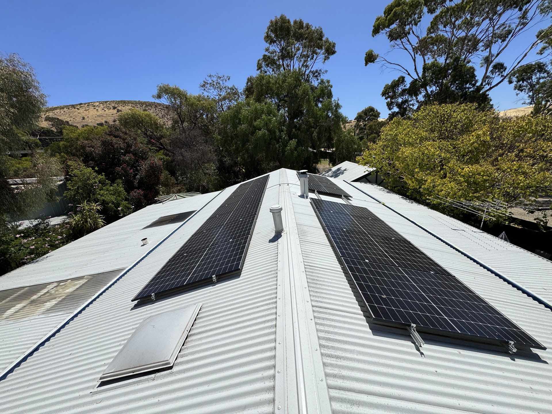 Metal roof and solar panels on an Adelaide character home